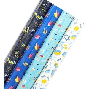 Wrapping Paper Hanukkah 4 rolls sealed